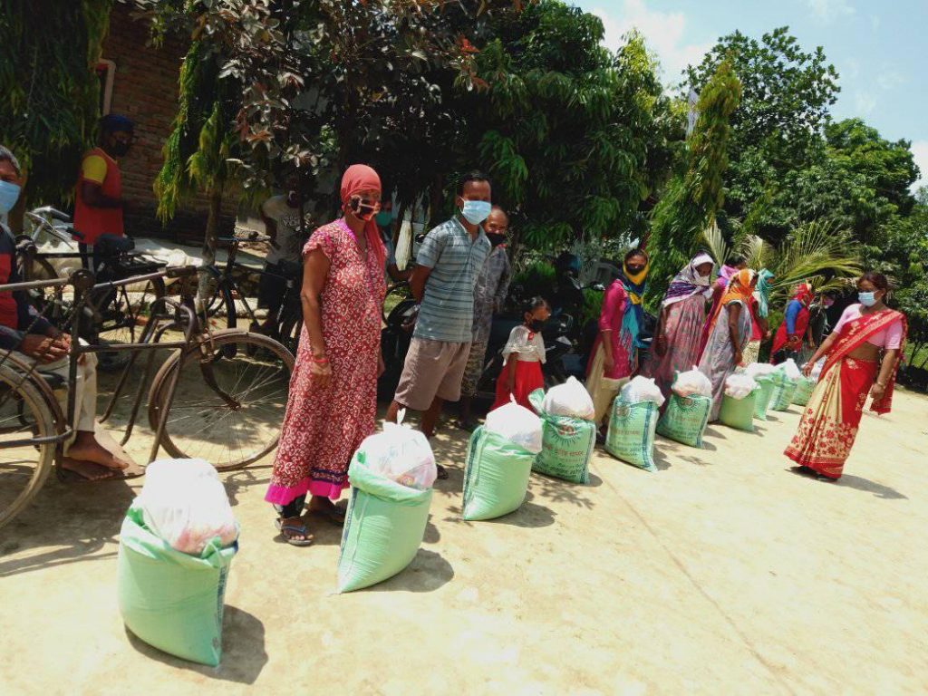 Relief distribution in Kailali district